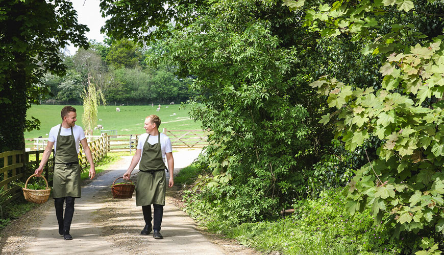 Chefs foraging by Ceri Oakes