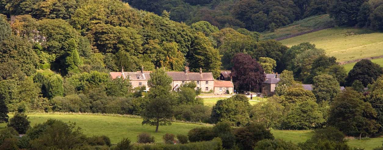 Stone building among a woodland. Credit Mike Kipling.