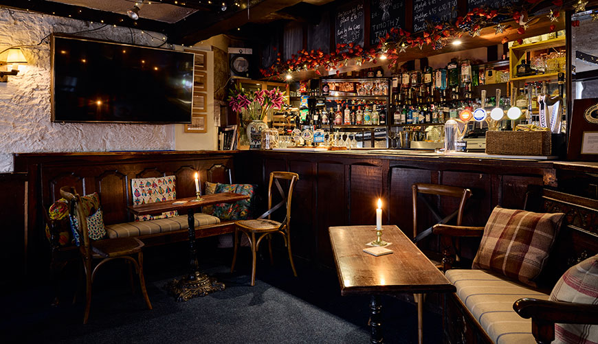 Bar area in pub