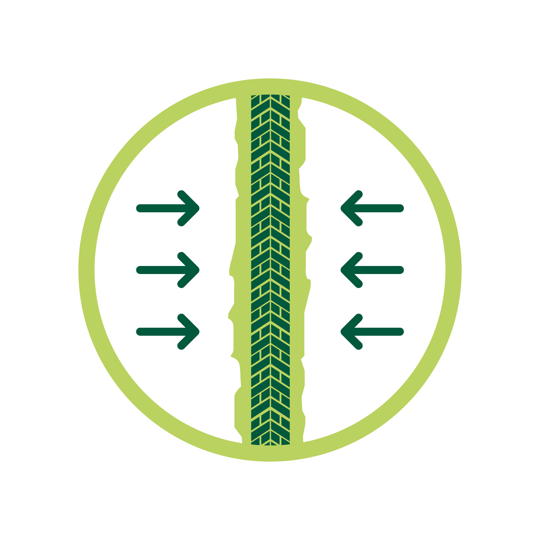 Icon showing a single bike trail.