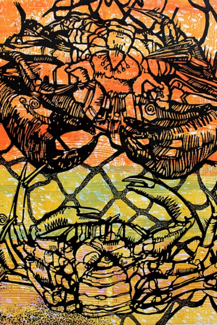 Cage fighters by Ian Burke