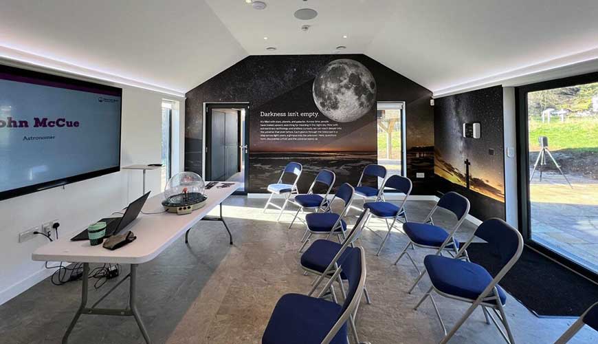 Dark Skies Station classroom interior at Danby Lodge