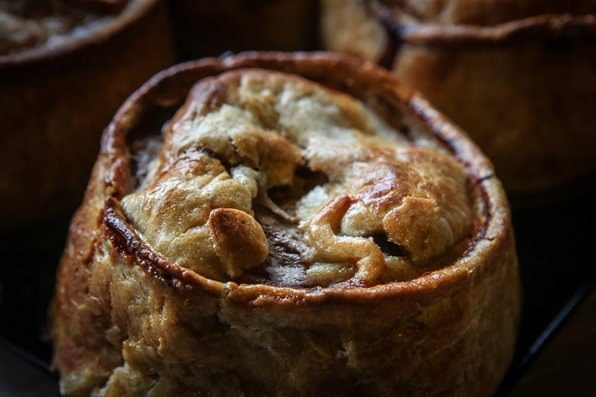 Close up of pie by Ceri Oakes