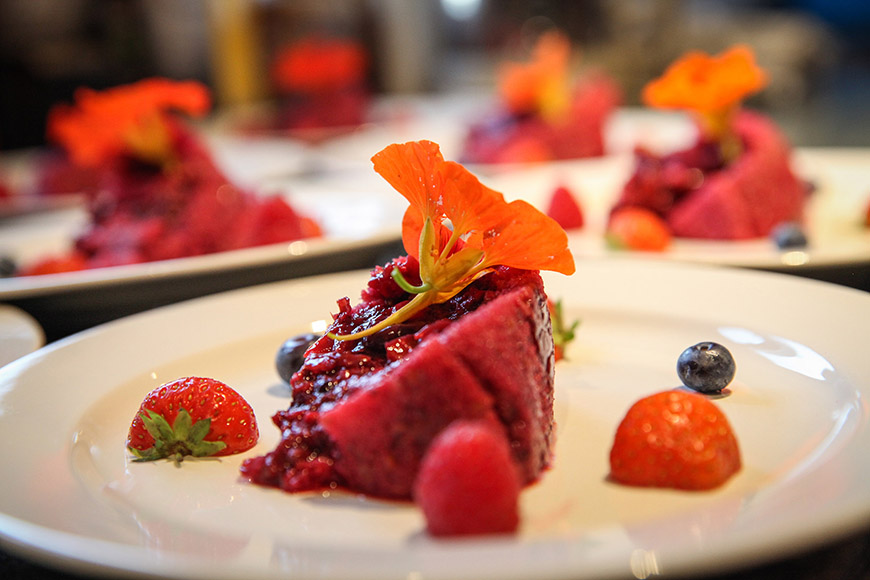 Fruit pudding by Ceri Oakes