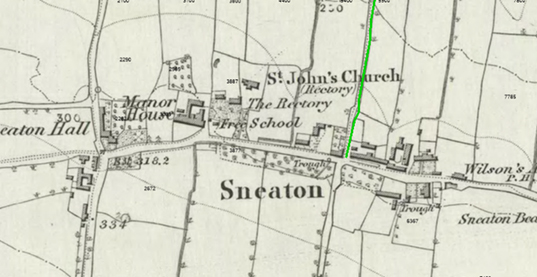 Historic map of Sneaton Historic map of Sneaton
