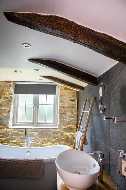 Luxurious bathroom at Pignut and The Hare