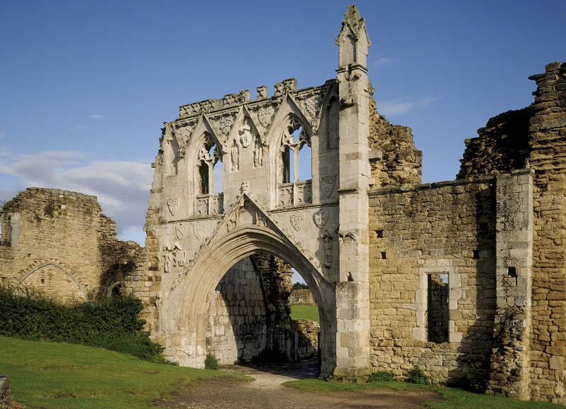 Kirkham Priory's ruins - Copyright of English Heritage