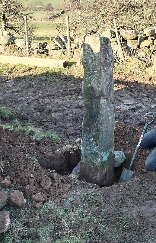 Straightening the post 