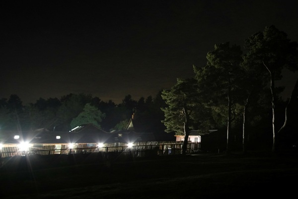 Lighting project at Forest Holidays Cropton_Lighting before