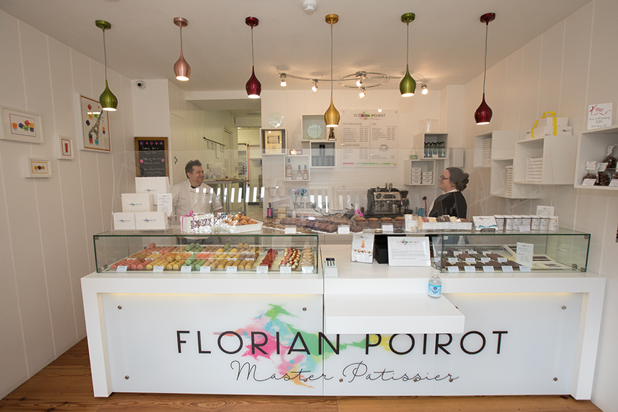 Interior of the shop and counters full of goods by Polly Baldwin Interior of the shop and counters full of goods by Polly Baldwin