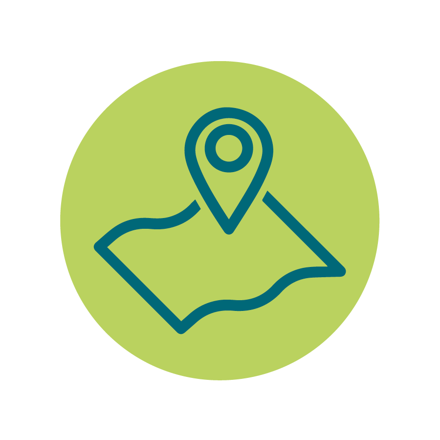 Logo of a map with the word 'place' underneath
