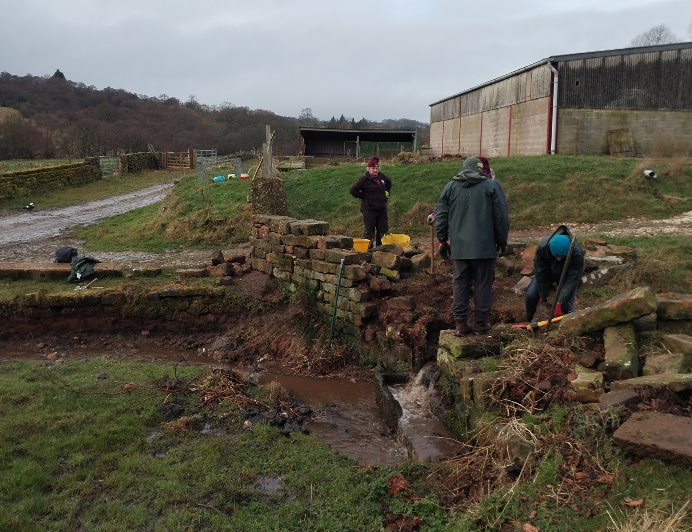 Planning construction of dry stone wall