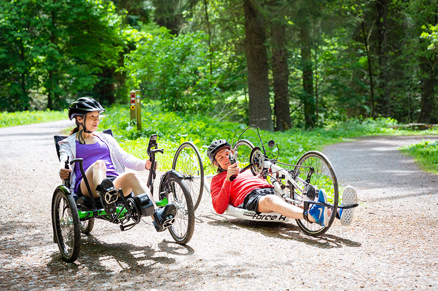Accessible cycling in Dalby Forest Credit Visit Britain/Peter Kindersley