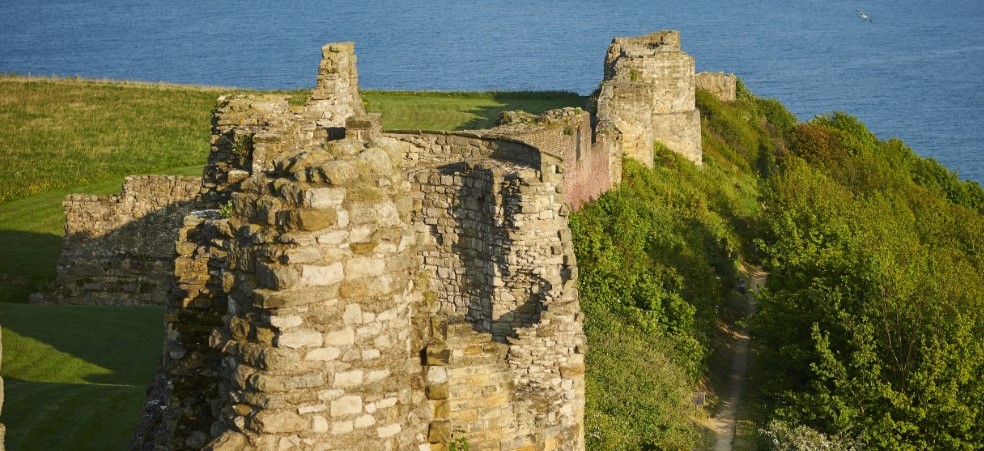 Scarborough Castle wall - Copyright of English Heritage 