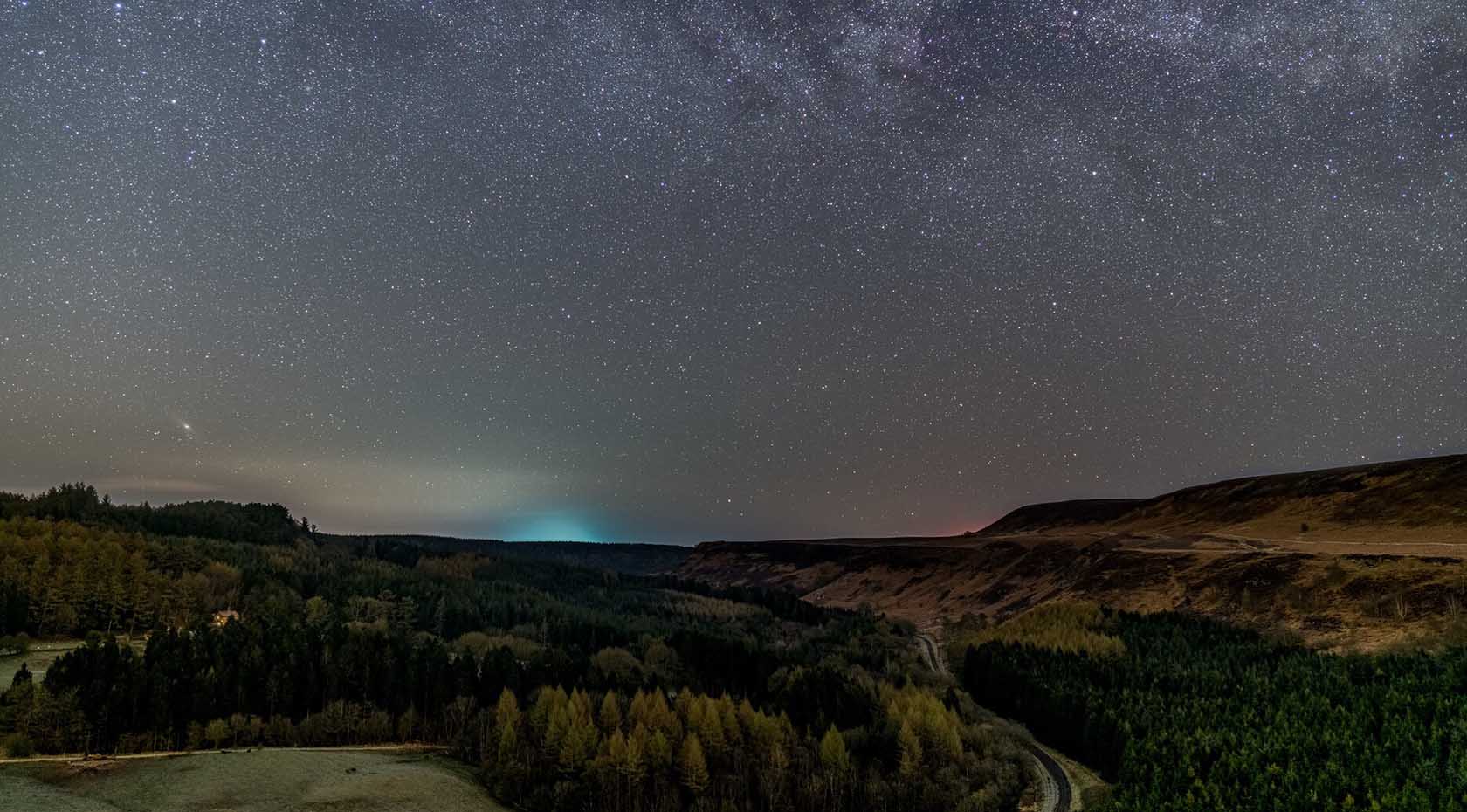 Cygnus and Andromeda over Newton Dale by Brinton Darnell