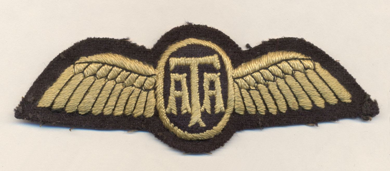 A close up image of the Air Transport Auxiliary pilot badge