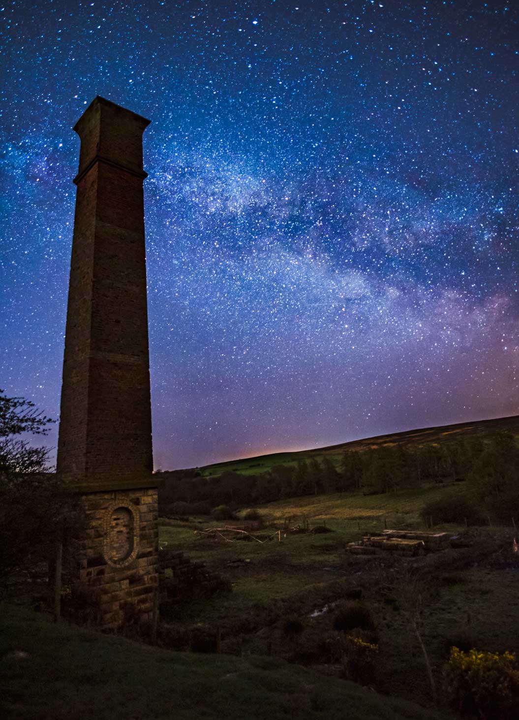 Photo of an industrial monument within a rural landscape Photo of an industrial monument within a rural landscape
