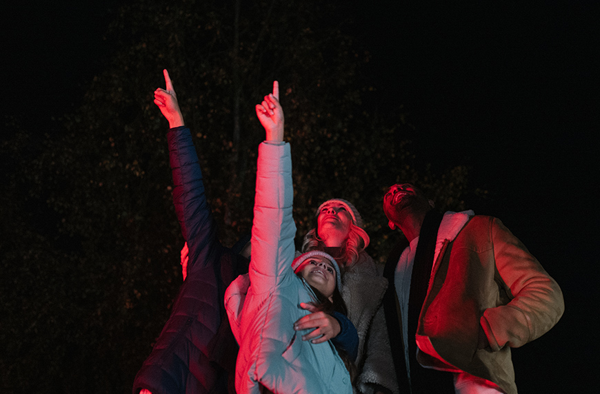 Family stargazing Credit Orillo