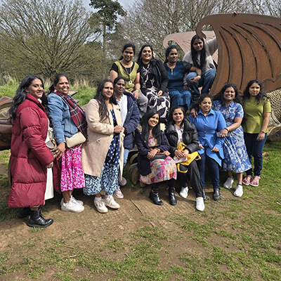 The women in the Srilankan Tamil Community on the Wishing Dragon