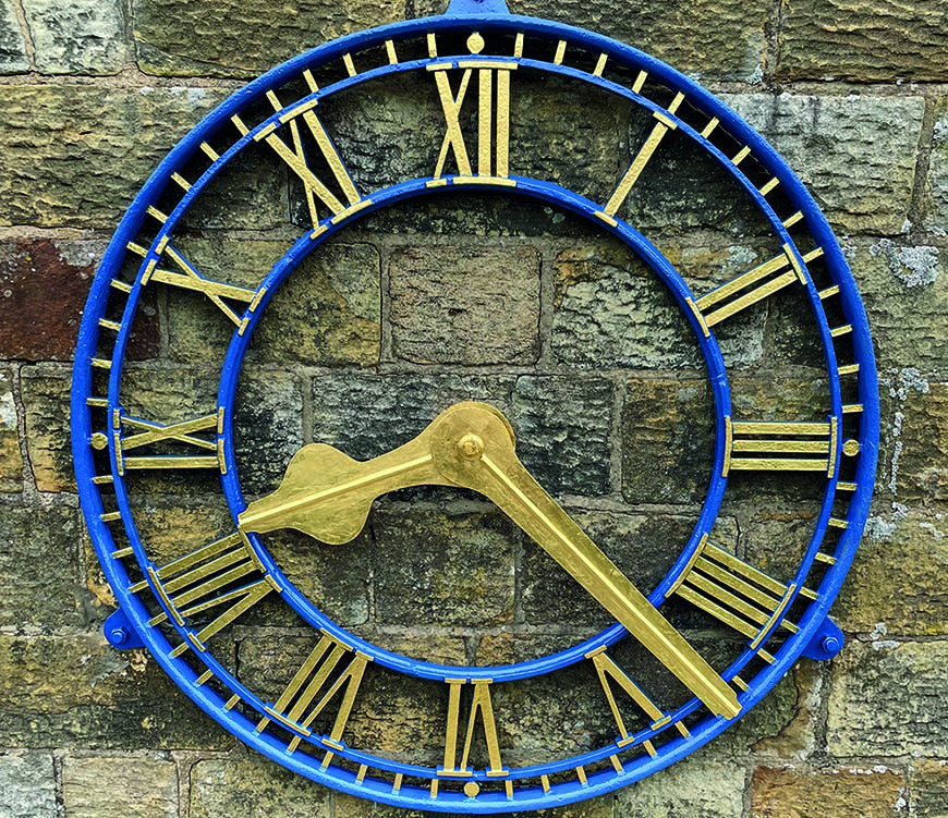 St Mary's Goathland clock Cedit time assured