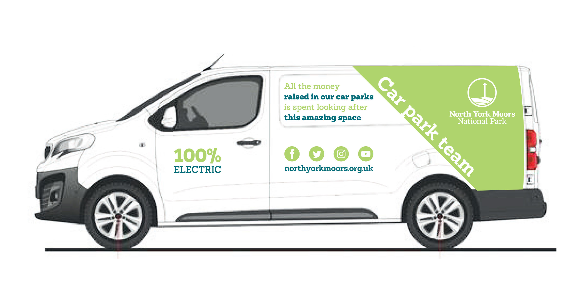 Design of the livery for an electric van. Design of the livery for an electric van.