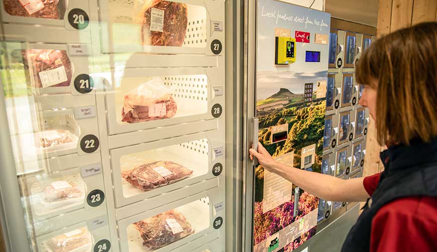 Meat vending machine
