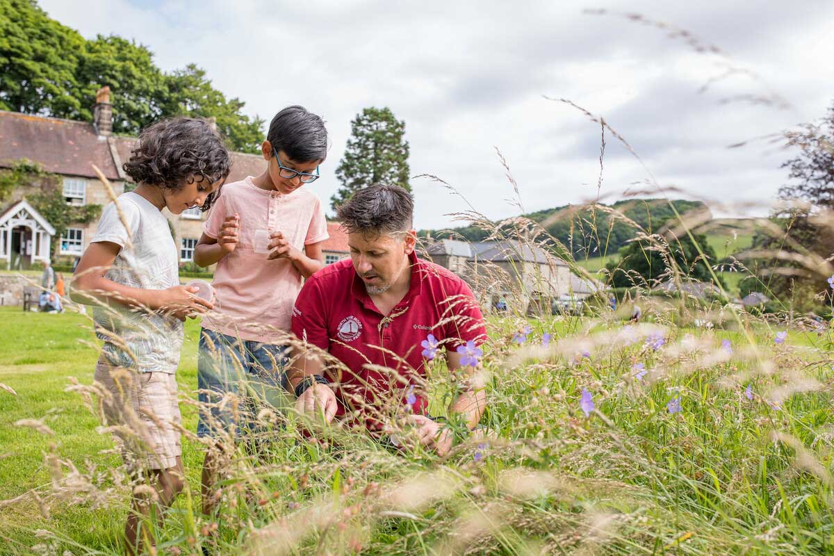 Children exploring Danby Lodge National Park Centre