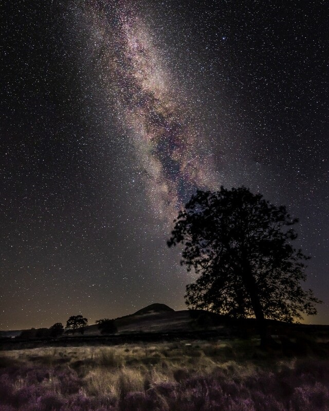 Milky Way above Hawnby Hill Credit Steve Bell