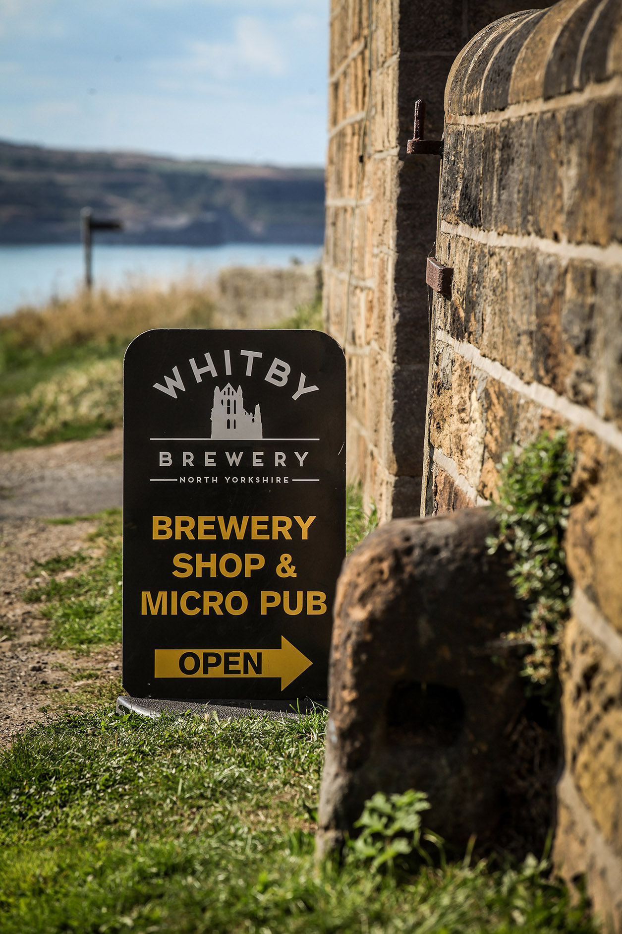 Whitby Brewery sign outside by Ceri Oakes