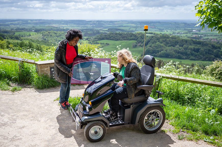 Tramper at Sutton Bank Credit VisitBritain/Peter Kindersley