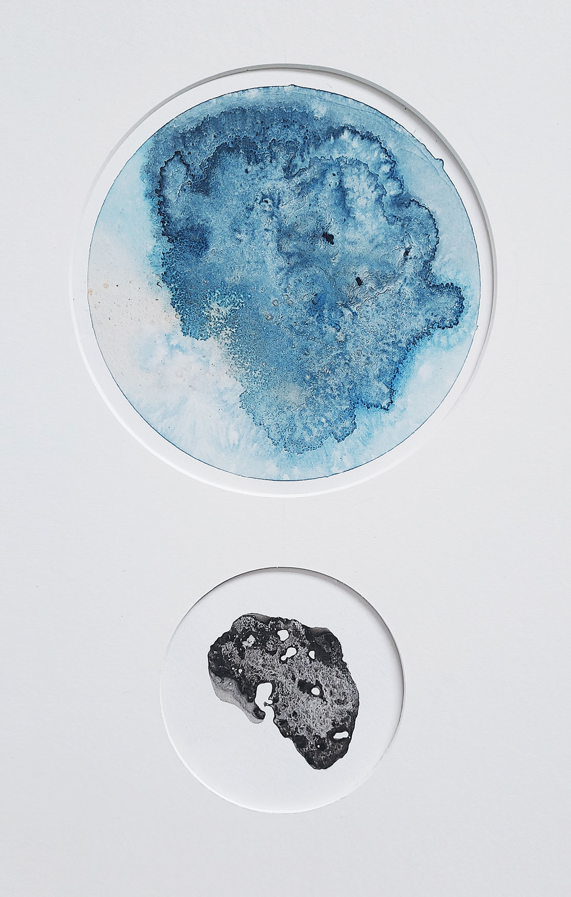 Presence and absence'. Abstract ink piece by Paula Hickey. Presence and absence'. Abstract ink piece by Paula Hickey.