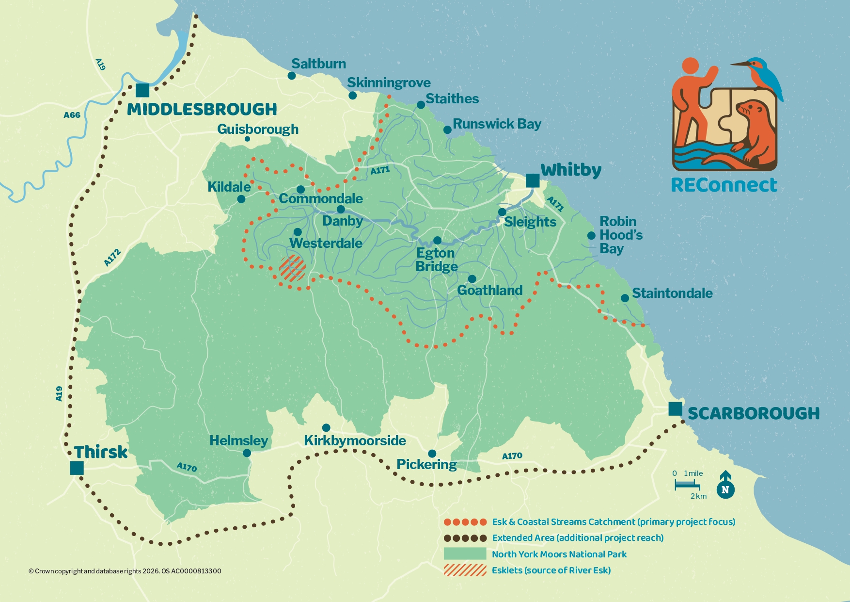 River Esk and coastal streams catchment area 2024 A4 River Esk and coastal streams catchment area 2024 A4