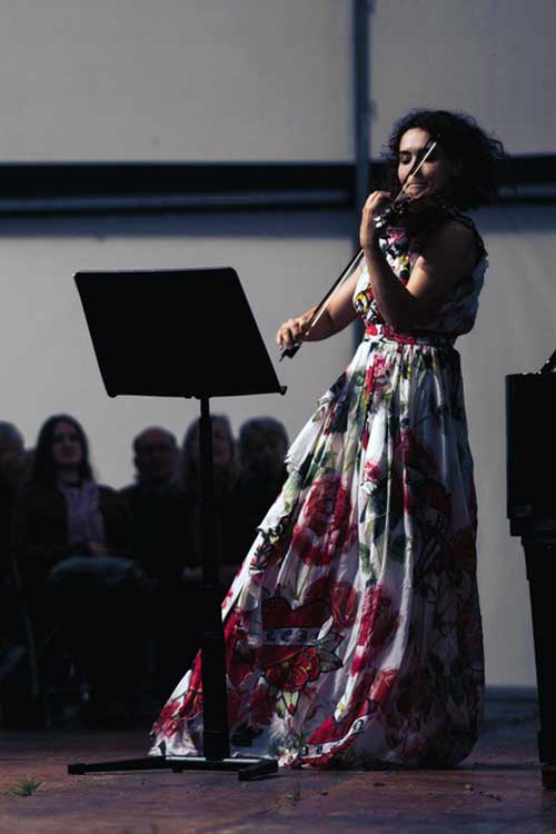 Woman playing violin