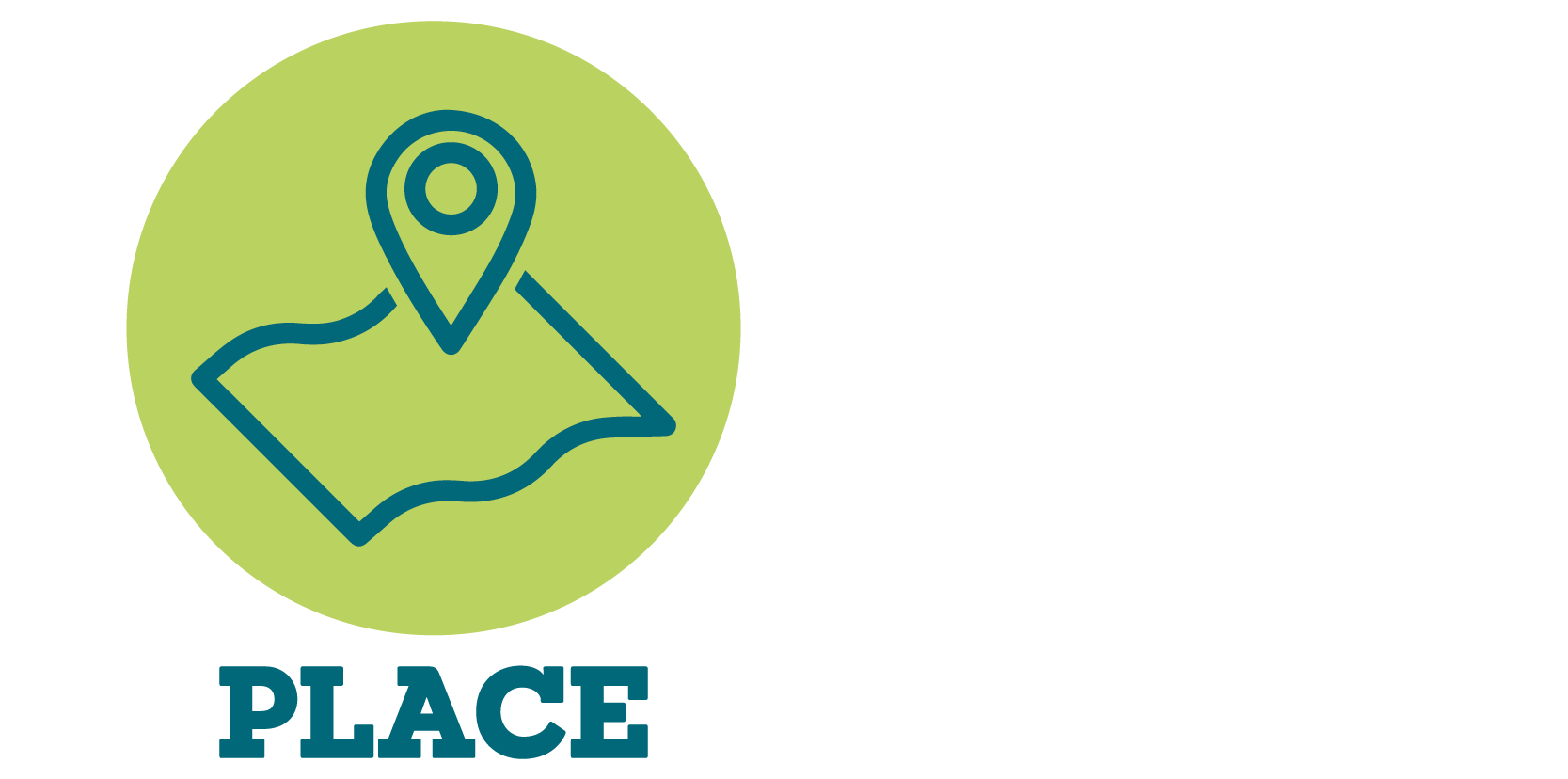 Logo of a map with the word 'place' underneath