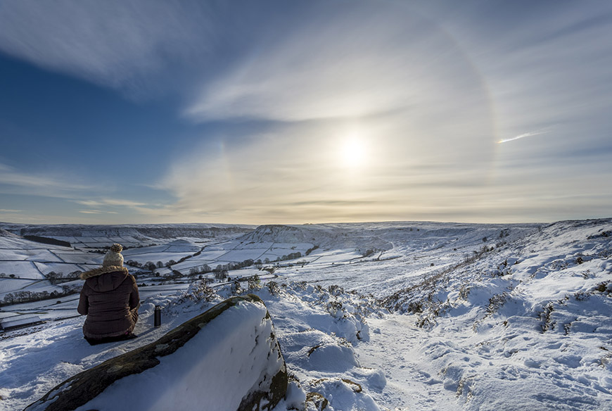 Walking - winter landscape, Danby Rigg in Credit Ebor Images