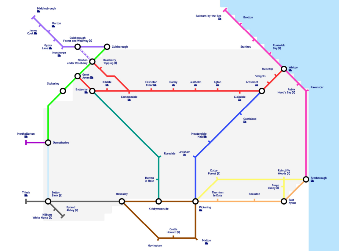 Tube map of active travel corridors