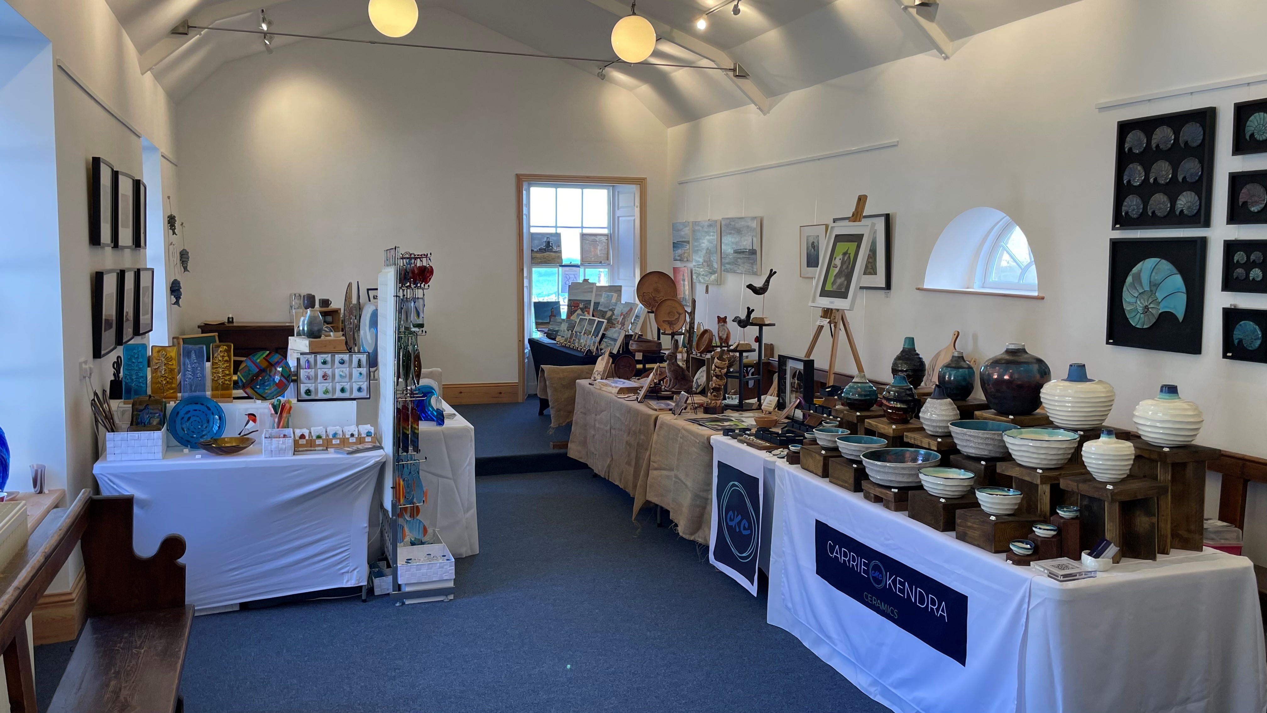 St Peter's Centre set up for Staithes Festival
