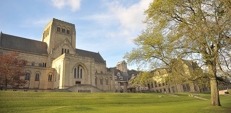 Ampleforth Abbey from its grounds