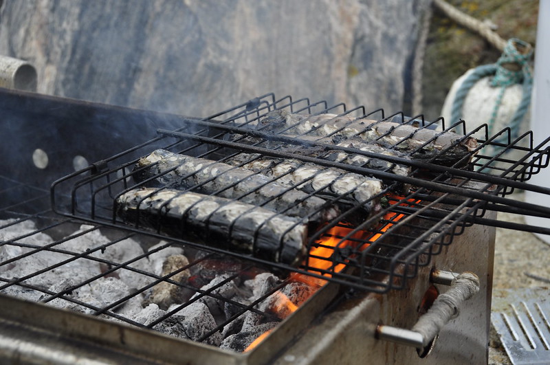 Barbequing mackerel with Real Staithes (c) NYMNP