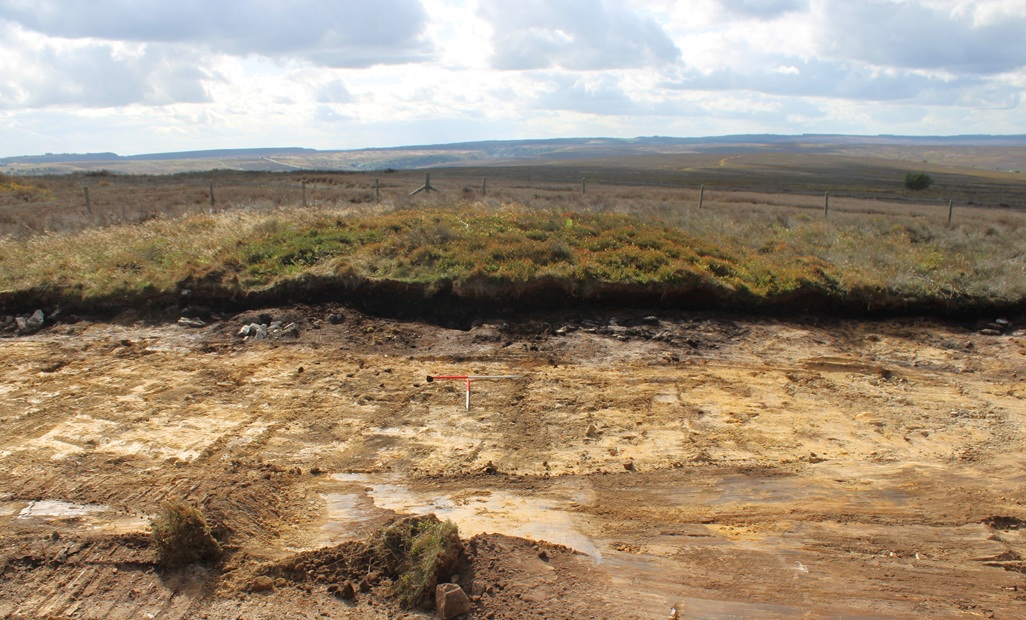 Around 1.5 metres of barrow was removed, revealing the layers of earth and deposits beneath the surface Around 1.5 metres of barrow was removed, revealing the layers of earth and deposits beneath the surface.