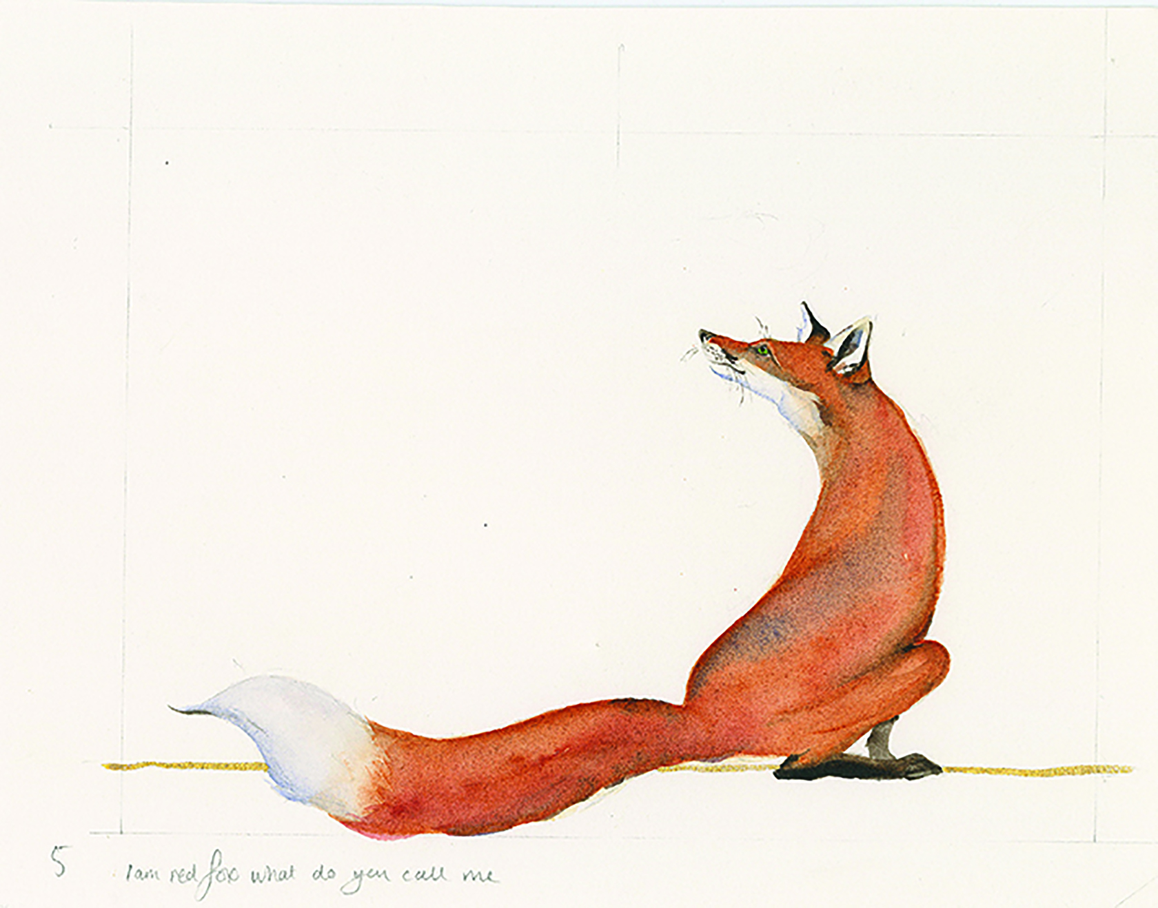 Fox illustration from The Lost Spells