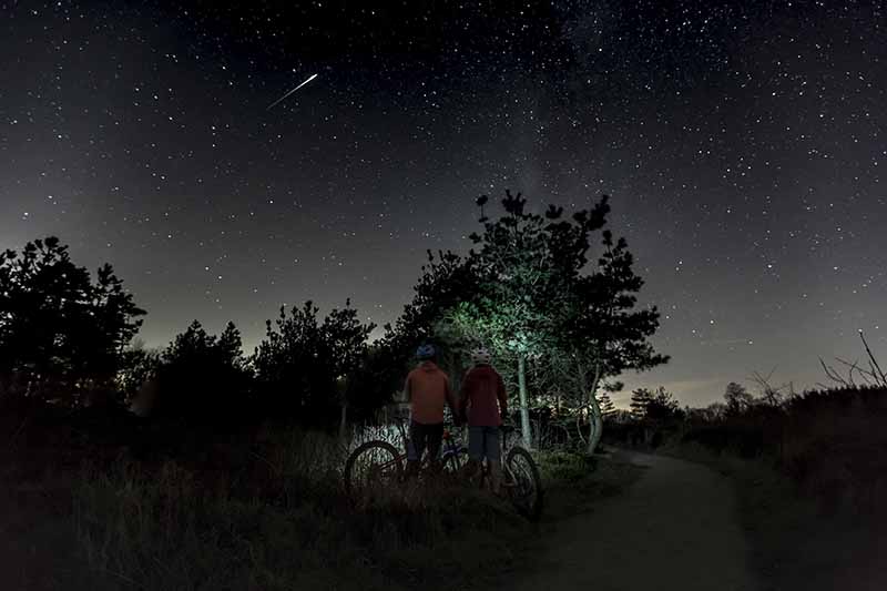 Mountain biking dark skies (Sutton Bank) by Steve Bell