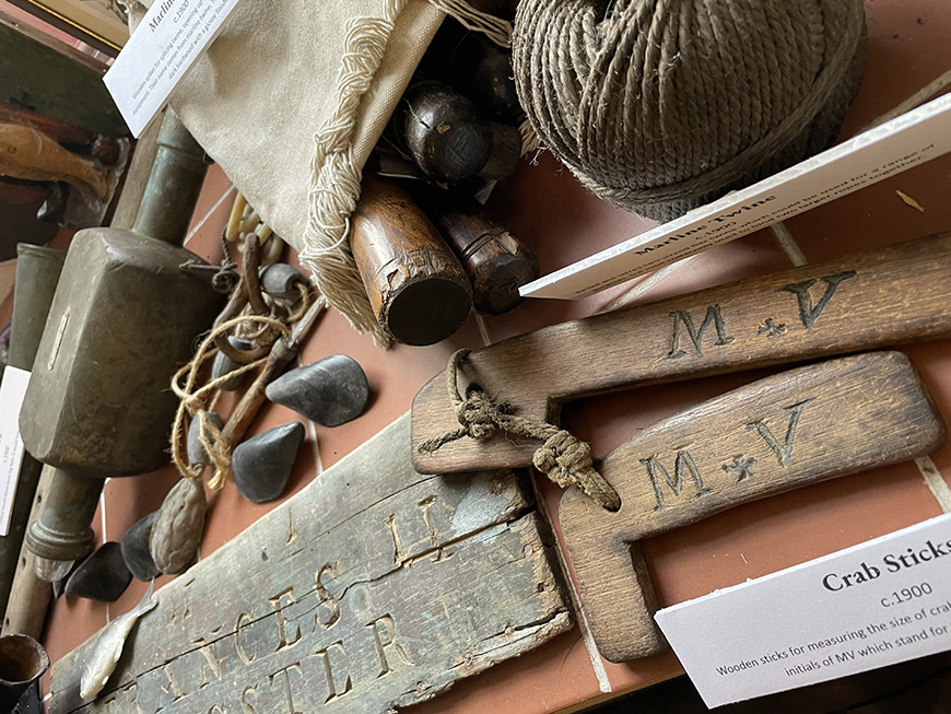 Social History Objects in Staithes Museum. Copyright Emily Jane Scott