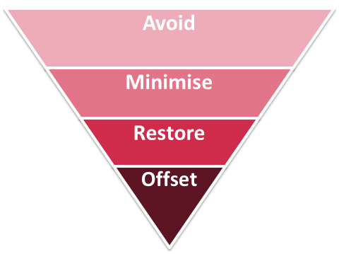 Diagram - the mitigation hierarchy